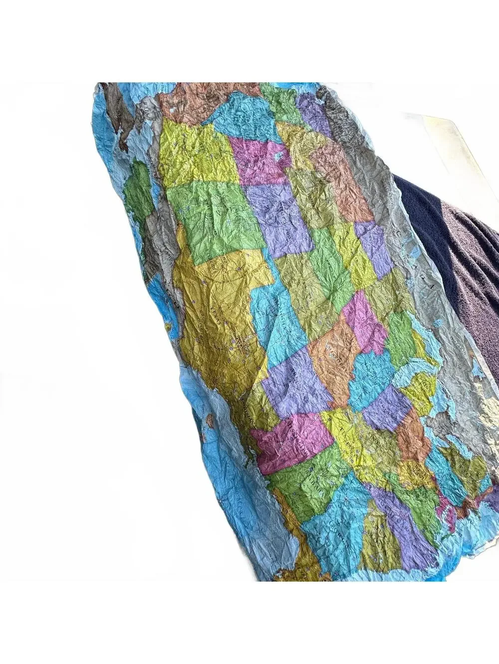 USA ScrunchMap Weatherproof Foldable Educational Map